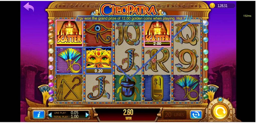 Juega a Cleopatra's Prize totalmente gratis en modo de prueba
